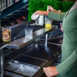 Flash bar modular system accessories behind the bar