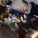 Flash bar modular system accessories behind the bar
