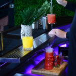 Flash bar modular system accessories behind the bar