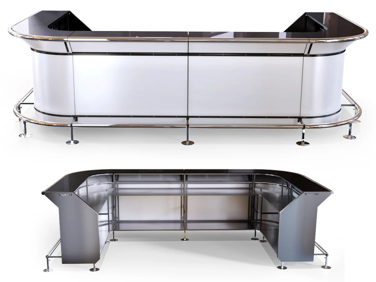 U shaped bar table discount