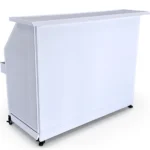 The Standard Portable Bar White Frame in White Acrylic Panels - Front The Standard Portable Bar White Frame in White Acrylic Panels - Front