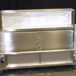 Stainless Steel Fold and Roll Back bar folded