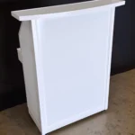 Compact Portable Bar White Frame in White Acrylic Panels Compact Portable Bar White Frame in White Acrylic Panels