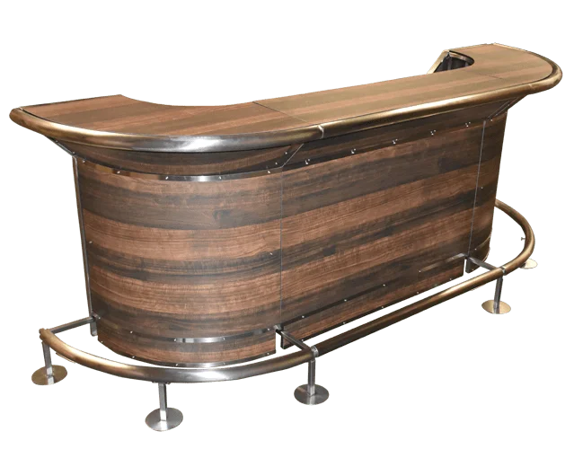 Flash Bar Modular System in custom wood laminate
