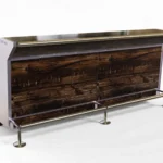 Straight straight modular flash in scorched chestnut laminate
