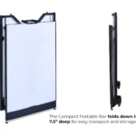 The Compact Portable Bar folds down to 7.5 inches deep
